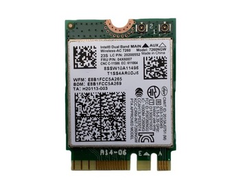 Karta WIFI Dual Band Wireless AC7260 04X6007 7260NGW