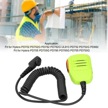 Ручной микрофон для радиостанции Hytera PD702 PD7, портативный, зеленый