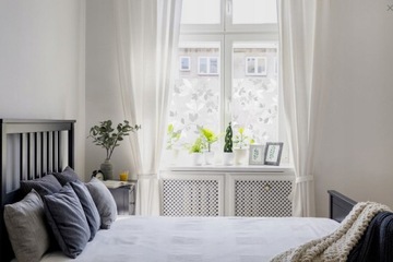 Folia Witraż WZÓR LIŚCIE 3D Statyczna Okleina Bez Kleju Na Szyby Okna DIY