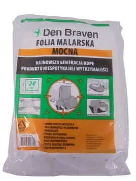 FOLIA MALARSKA MOCNA 4m x 5m DEN BRAVEN