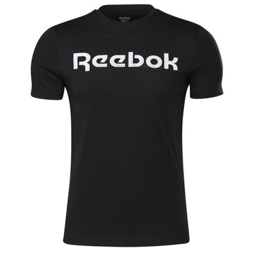 Reebok t-shirt koszulka męska czarna bawełniana klasyczna GJ0136 L