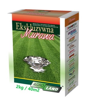 Trawa EKSKLUZYWNA MURAWA 2kg nasiona AgroLand 80m2