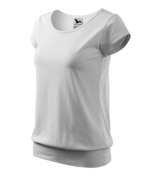 DAMSKA koszulka T-SHIRT MALFINI CITY biały M