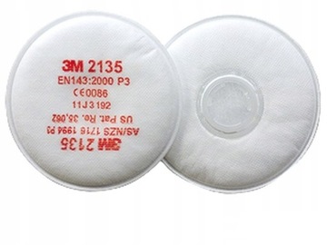 FILTR PRZECIWPYŁOWY P3 2135 DO PÓŁMASEK 3M KPL