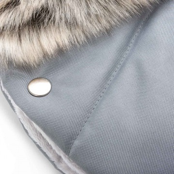 СЕРАЯ ЗИМА Коляска/Сани-конверт на меху