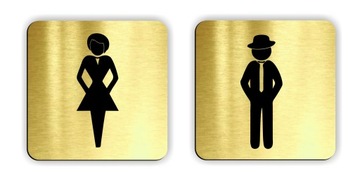 TABLICZKA na drzwi toaleta toilet WC TAŚMA R 75 mm
