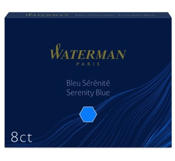 ATRAMENT DO PIÓR WATERMAN NIEBIESKIE NABOJE PIÓRO