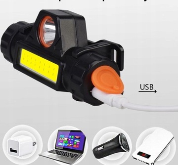 ФАРА COB СВЕТОДИОДНАЯ ФАРА, ПОДЗАРЯЖАЕМАЯ С МАГНИТНЫМ ДЕРЖАТЕЛЕМ USB 3 в 1