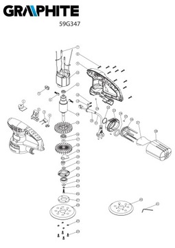 Диск шлифовальный 150 ГРАФИТ 59Г347 шлифовальная машина
