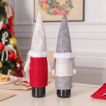 РОЖДЕСТВЕНСКАЯ КРЫШКА ДЛЯ БУТЫЛКИ, ОДЕЖДА САНТА