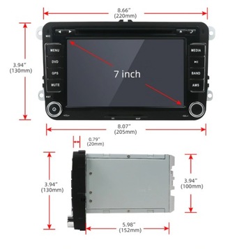 РАДИО АНДРОИД VW PASSAT GOLF SKODA SEAT LEON 4/64