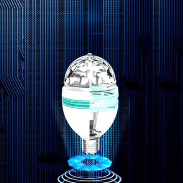 ЛАМПА E27, ВРАЩАЮЩИЙСЯ СВЕТОДИОДНЫЙ ШАР DICO, МОЩНЫЙ