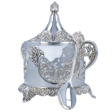 Сахарница с ложкой