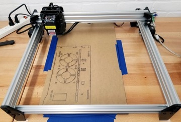НАБОР ЛАЗЕРНОГО ПЛОТТЕРА С ЧПУ ACRO 1010 DIY V-SLOT 2 Вт