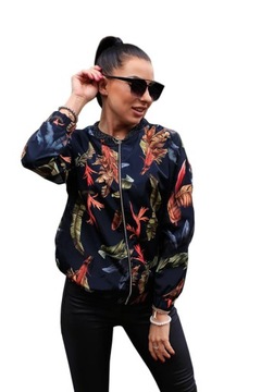 Итальянский бомбер OVERSIZE LEAVES в стиле cocomore S/M
