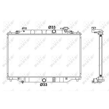 CHLADIČ VODY MAZDA CX-5 12-17 2.2 SKYACTIV-D