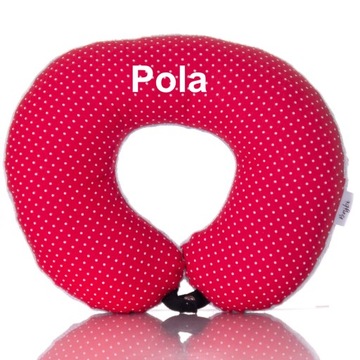 Poduszka podróżna z imieniem na prezent Rogal Zagłówek dla dzieci kolory