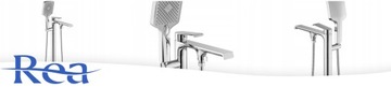 Отдельностоящий напольный смеситель для ванны REA HASS CHROME
