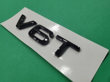 Эмблема V6 T для Audi Black Glossy