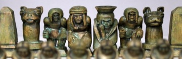 Уникальные старые деревянные шахматные фигуры Египет Сирия Ближний Восток