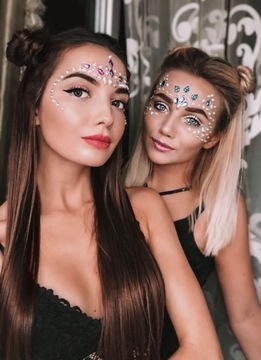 3D НАКЛЕЙКИ НА ЛИЦО САМОКЛЕЯЩИЕСЯ КРИСТАЛЛЫ YT11