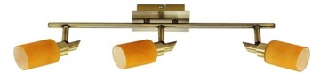 Lampa sufitowa Tukan listwa 3X40W G9 patyna