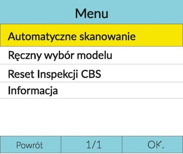 Тестер OBD2 AUTOXSCAN VW AUDI SEAT SKODA Polish J.