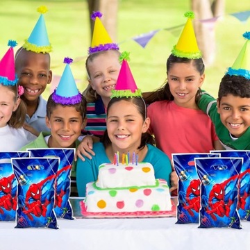 ПАКЕТЫ НА ДЕНЬ РОЖДЕНИЯ ДЛЯ ПОДАРКОВ СЛАДОСТИ ЧЕЛОВЕК-ПАУК РОСОМАХА 10 ШТ.