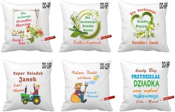 Poduszka Dziadek / Babcia z Imieniem wnuków WZORY