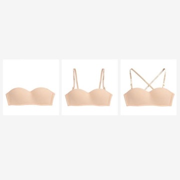 ch-Wireless Strapless Bra Wireless Strapless XL Skin