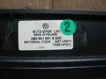 ROLETA KUFRU MŘÍŽKA VOLKSWAGEN OE 3B9861691S