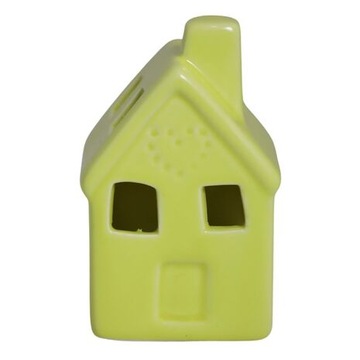 DOMEK DOM CERAMICZNY LED ŚWIECZNIK LAMPION FIGURKA CERAMICZNA NA PREZENT S