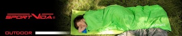ЛЕГКИЙ СПАЛЬНЫЙ МЕШОК SPORTVIDA С КАПЮШОНОМ