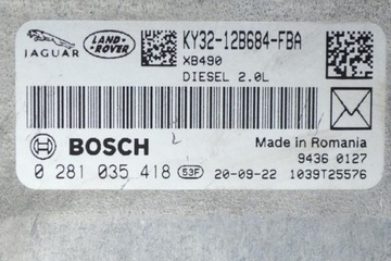 JAGUAR F-PACE X761 2.0 D AWD JEDNOTKA ŘÍDÍCÍ MOTOREM ECU KY32-12B684-