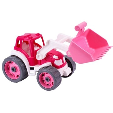 Розовый трактор