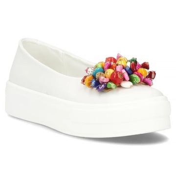 Buty damskie półbuty na platformie wygodne wsuwane Filippo r.39