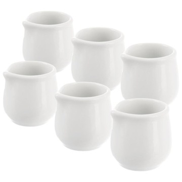 Mlecznik porcelanowy biały MONA 5x4,5 cm, 40 ml 6 szt. /Orion