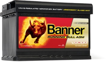 BANNER RUNNING BULL AGM 70Ah 720A START STOP