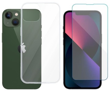 Etui Obudowa Jelly Case do iPhone 13 bez 1mm+SZKŁO