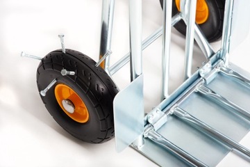 СКЛАДСКАЯ ТРАНСПОРТНАЯ ТЕЛЕЖКА сплошные колеса ПУ ПОЛЬСКИЙ