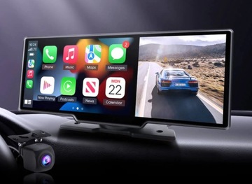 Автомобильный дисплей Ottocast, 10 дюймов, 2K, CarPlay, Android, автомобильная камера