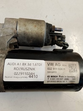 AUDI A1 8X STARTÉR 02Z9110