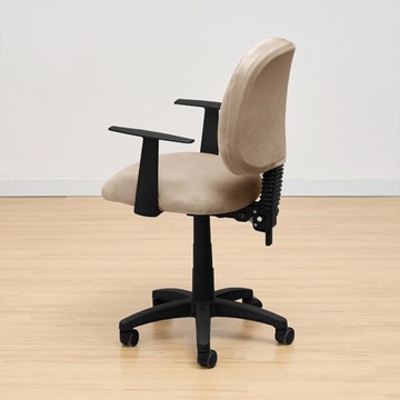 COVER OFFICE CHAIR поворотный офисный стул ISO, бархат, БЕЖЕВЫЙ