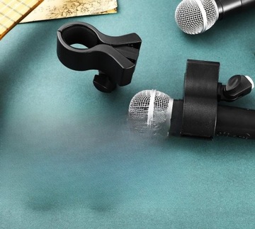 STATYW MIKROFONOWY KLIPSY ŚCIENNE DO MIKROFONU AKCESORIA SPRĘŻYNOWE MIKROFONY BEZPRZEWODOWE