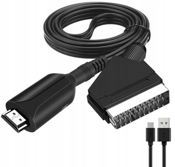 HDMI-kompatybilny z adapterem Scart Silikonowy