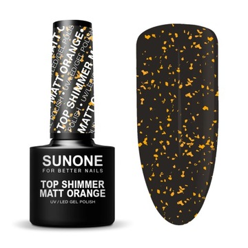 SUNONE TOP SHIMMER MATT ORANGE NA LAKIER HYBRYDOWY