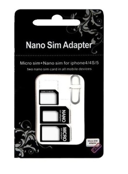 4IN1 micro USB nano USB SIM-карты адаптер комплект