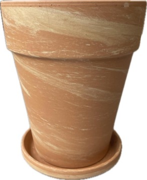 20 х 17 см Терракота -горшок с подставкой
