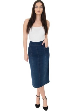 SPÓDNICA JEANS MAXI (38-58) KOLORY r.52