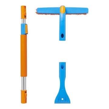 СКРЕБОК ДЛЯ ОКОН С ТЕЛЕСКОПИЧЕСКОЙ ЩЕТКОЙ XXL